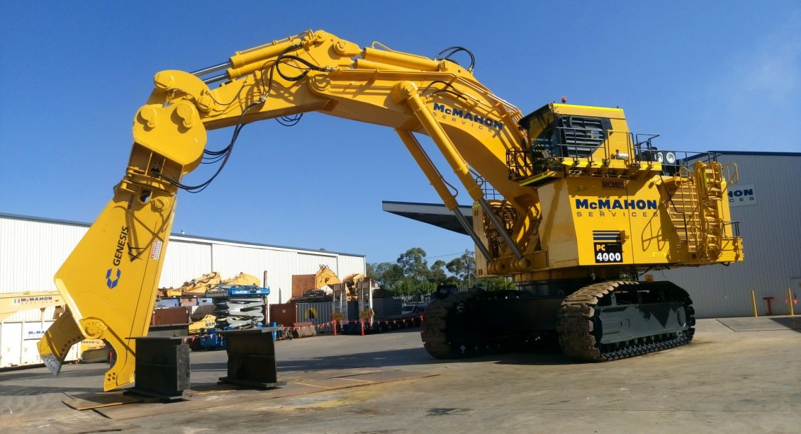 Heavy Duty Mobile Demolition Shear McMahon Services NZ